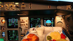 curiosidades tripulantes vuelo: comida de los pilotos